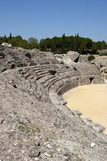 Roman amphitheatre. 2nd century BC. Italica. Spain