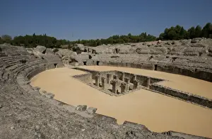 Roman amphitheatre. 2nd century BC. Italica. Spain