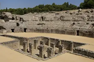 Roman amphitheatre. 2nd century BC. Italica. Spain