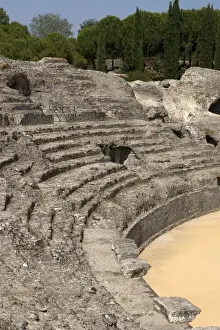 Roman amphitheatre. 2nd century BC. Italica. Spain