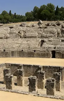 Roman amphitheatre. 2nd century BC. Italica. Spain