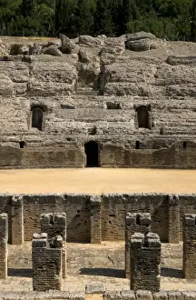 Roman amphitheatre. 2nd century BC. Italica. Spain