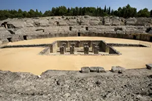 Roman amphitheatre. 2nd century BC. Italica. Spain