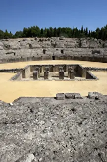 Roman amphitheatre. 2nd century BC. Italica. Spain