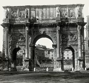 Images Dated 17th May 2021: Roman Arch of Constantine, Rome, Italy