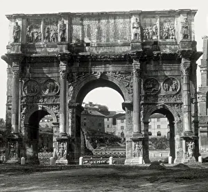 Images Dated 17th May 2021: Roman Arch of Constantine, Rome, Italy