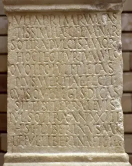 Julia Prints: Roman Art. Ara of Iulia Primarum Sotira. White marble