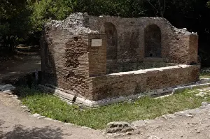 Archeological Prints: Roman art. Fountain dedicated to the Nymphas. 2nd century A