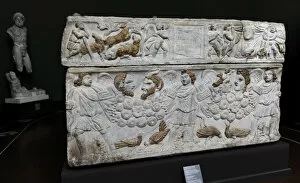 Alterlife Gallery: Roman Art. Sarcophagus of Aurelia Kyrilla. Marble. Carlsb