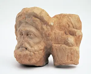 Autonomous Prints: Roman Art. Silvanus Head. Museum of La Rioja. Logrono. Spain