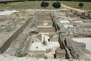Images Dated 29th June 2006: Roman Art. Spain. Andalusia. Italica. Thermae. 2nd century A