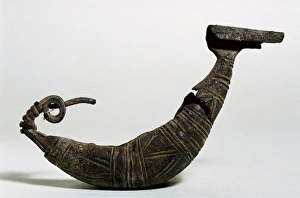 Roman Art. Spain. Ornamental bronze fibula. 1st- 2nd century Roman Art. Spain. Ornamental bronze fibula. 1st- 2nd century