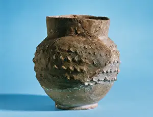 Flagon Prints: Roman Art. Spain. Terracota pot. From Osona. Episcopal Museu
