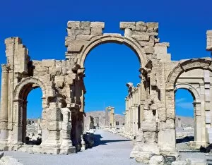 Architectonic Gallery: Roman art. Syria. Palmyra. Portico of Colonnade. 3rd century