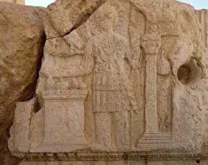 Lunar Prints: Roman Art. Temple of Bel. Relief depicting the god Aglibol