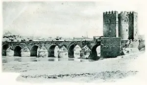 Cordoba Prints: The Roman Bridge at Cordoba, Spain