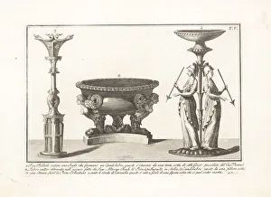 Lifestyle Prints: Roman candelabra and labrum (bath)