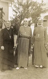 Crosses Prints: Three Roman Catholic clergymen, Haiti, West Indies