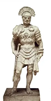 Centurion Prints: Roman centurion dressed in parade uniform. Roman