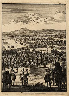 Roman centurions and legionnaires listen to a speech Roman centurions and legionnaires listen to a speech