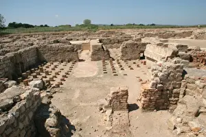 Roman city of Ampurias. Roman baths. Girona. Catalonia. Spa