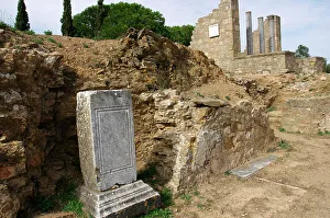 Santiago Prints: Roman city of Mirobriga. Remains of the Forum