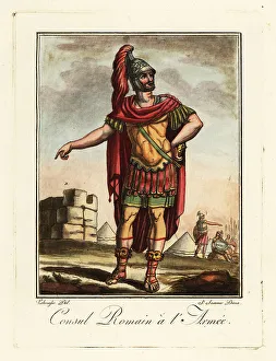 Tunic Prints: Roman consul in military uniform, ancient Rome