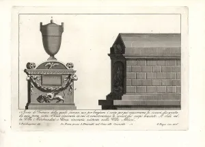 Funeral Prints: Roman cremation furnace and cinerary vessels