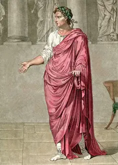 Unattributed Prints: Roman Emperor Titus, costume for Berenice by Philippe Cherry