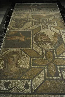 Images Dated 12th December 2013: Roman floor mosaic. Antonine Period. Alemdar (Istanbul)