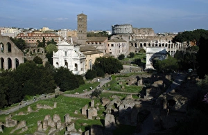 Images Dated 3rd April 2009: Roman Forum. Rome. Italy