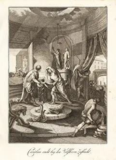Neptune Prints: Roman general Coriolanus entering the house of the Volscians, 5t