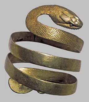 Snake Prints: Roman, Gold, Jewllery, Armband, Snake, history, historical