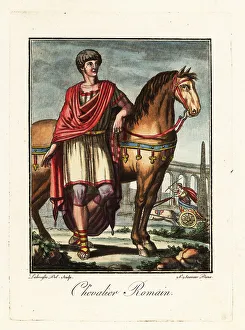Roman Empire Prints: Roman knight or princeps iuventutis, ancient Rome