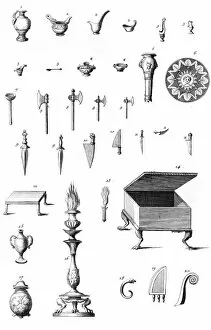 Images Dated 19th October 2011: Roman Knives & Axes