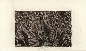 Admiranda Gallery: Roman legionaries with ballista during a siege