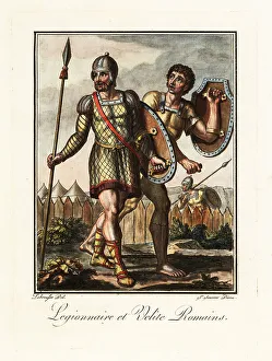 Roman legionary and skirmisher, ancient Rome