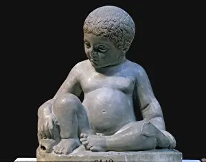 Roman, Marble, Sculpture, Boy, Dolphin, history, historical