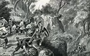 Ambush Collection: Roman merchants attacked by Britons