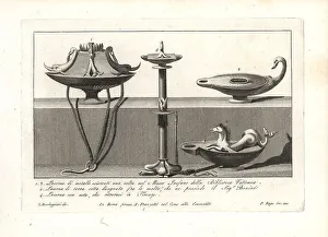 Chimera Prints: Roman metal and terracotta oil lamps