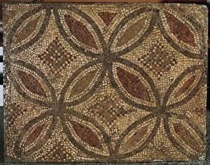 Mosaic Collection: Roman mosaic. 4th-5th century. From roman villa of Pacs. Cat