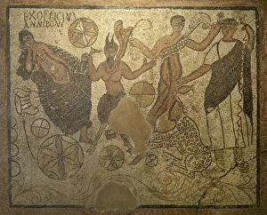Mysteries Collection: Roman mosaic of Bacchic scene from workshop of Anmus Ponius