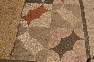 Latium Collection: Roman mosaic. Geometric decoration. Ostia Antica. Italy