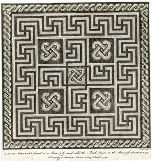 Roman mosaic pavement found at Blackfriars, Leicester