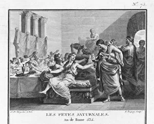 Celebration Collection: Roman orgy to celebrate the Saturnalia