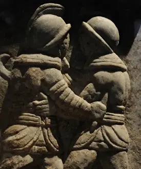 Roman relief of gladiatorial combat