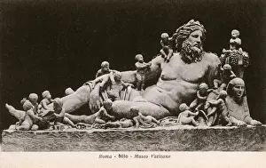 Museums Prints: Roman river-god Nile - Vatican Museum, Vatican City, Rome