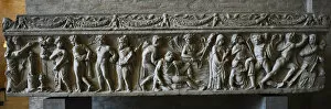 Images Dated 29th December 2012: Roman sarcophagus. About 140 AD. Orestes and Iphigenia among