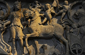 Images Dated 29th December 2012: Roman sarcophagus. About 180 AD. The moon goddes Selene