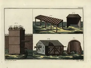Robertvonspalart Prints: Roman siege tower, war machines and battering ram